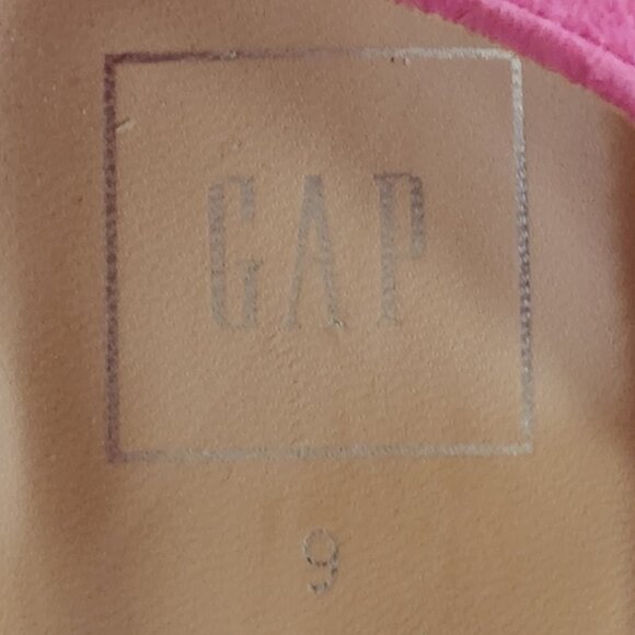 Gap - pink suede, flattering ankle wrap, chrome accents, - Picture 4 of 4